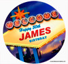 Las Vegas Birthday Cake Edible Image