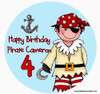 Pirate Birthday Cake Edible Image