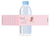 Pink Ribbon Christening, Baptism, Naming Day Personalised Water Bottle Labels. Australian retail shop