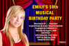 High School Musical Birthday Party Invitation