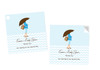 Blue Mom to Be Square Tags Labels and Stickers - Printed in Melbourne Australia