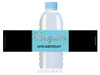 Blue VIP Event Ticket Party Personalised Water Bottle favour labels