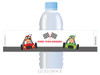 Go Karting Birthday Party personalised water bottle favour labels.