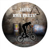 BMX Bike Birthday Party personalised stickers and labels - BMX Bike rider or BMX Sports birthday party stickers. Printed in Australia, Buy with Afterpay, Paypal or card.