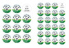 Soccer  Personalised Party Labels & Stickers and stickers