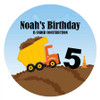 Construction Party Personalised Party Labels & Stickers & Stickers