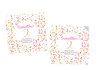 Pink & Gold Confetti Party Personalised Party Stickers, Labels and Tags.