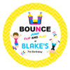 Bounce Jump Birthday Party Personalised Birthday Cake Edible Image, Cake Icing. Printed in Australia