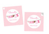 Pink Baby Clothesline Square Personalised Stickers, Labels and Tags. Buy online in Australia. Afterpay, PayPal, Credit Card accepted.