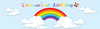 Personalised rainbow birthday party backdrop. Rainbow inspired. Order online in Australia