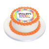 Birthday Cake Edible Image - Rainbow Stripe