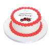 Vintage Fire Truck Engine Personalised Birthday Cake Icing.