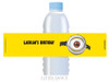 Yellow Minion Despicable Me Inspired Personalised Waterbottle Labels.