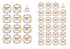 Rainbow Party Labels & Stickers and stickers.