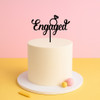 Engaged Cake Topper with Diamond Ring