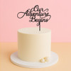 Our Adventure Begins Romantic Cake Topper