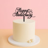 Happy Anniversary Cake Topper – Elegant Script