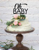 oh baby - baby shower cake topper. Laser cut cake decoration.