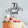 Custom Year Loved Acrylic cake topper decoration