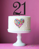Number 21 cake topper - 21st birthday cake decoration - Laser cut - Made in Australia