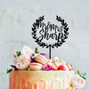 Personalised Wedding Wreath Cake Topper
