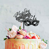 Personalised Masquerade Party Mask Cake Topper