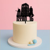Doctor Who themed birthday cake topper