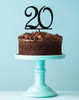 Number 20 cake topper - 20th birthday cake decoration - Laser cut - Made in Australia