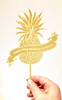 Tropical Pineapple cake topper. Made in Melbourne Australia