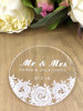 Charming Floral Personalised Coasters in Acrylic or Bamboo