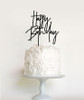 Modern Happy Birthday Cake Topper or Cake Decoration. Made in Australia. Buy with Afterpay, PayPal or card.