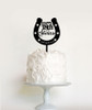 Personalised horse shoe cake topper