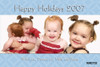 Online custom photo cards wishing family and friends Happy Holidays.
