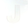 Acrylic Letter J - Cookie Cake Template