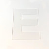 Capital E large acrylic letter