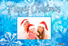 Affordable family Christmas photocards personalised online. Printed in Australia. Ice and snow theme