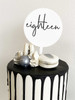 Mini Eighteen 18 Cake Topper