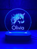 Custom Unicorn LED Night Light - 7 colour changes