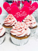Personalised Heart Cupcake Toppers - Adding a Sweet Touch to Your 'Let's Go Party' Celebration