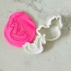 Unicorn Pool Float cookie stamp and cutter set Unicorn Pool Float cookie stamp and cutter set