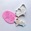 Suntan cookie stamp and cutter set