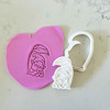 Sleeping gnome cookie stamp with cutter