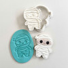 Bandaged mummy cookie stamp and cutter set