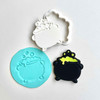Cauldron cookie stamp and cutter set