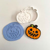 Halloween pumpkin cookie stamp and cutter set