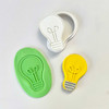 Light Bulb Cookie Stamp embossed fondant design