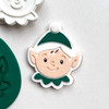 Elf Face cookie stamp and cutter set