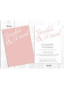 Modern Scrip Wedding Invitation