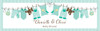 Personalized baby shower banner - mint green baby clothes theme - fast delivery