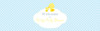 Personalized baby shower banner - little duck on blue theme - Australian banner shop